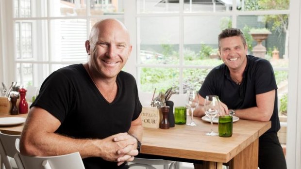 Plans ... Matt Moran and Peter Sullivan have decided to concentrate on their new restaurant.