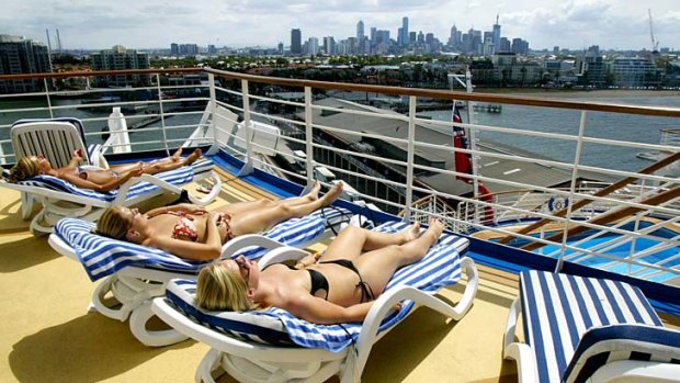 For some, cruising's all about relaxation.