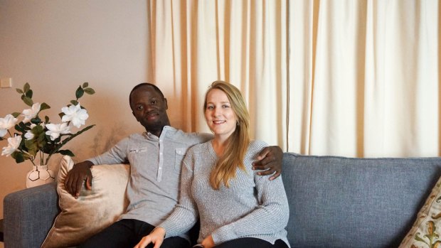 Joanna Jablonka, 25, and partner Olivier Lokolomba, 30, are trying to save for a property portfolio and a business.