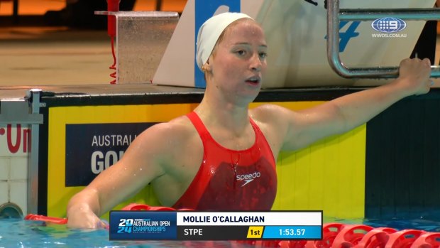 O'Callaghan dominates 200m freestyle final