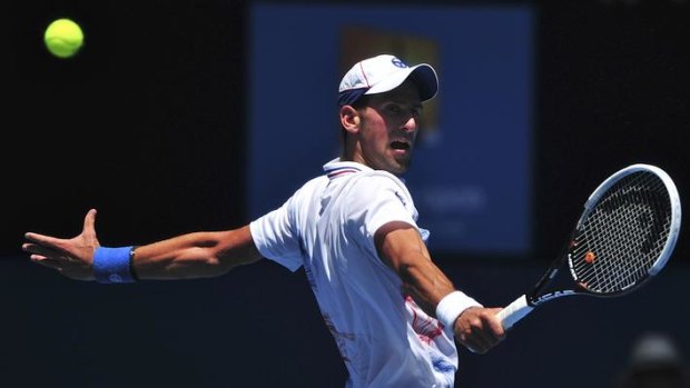 No sweat: Top seed Novak Djokovic.