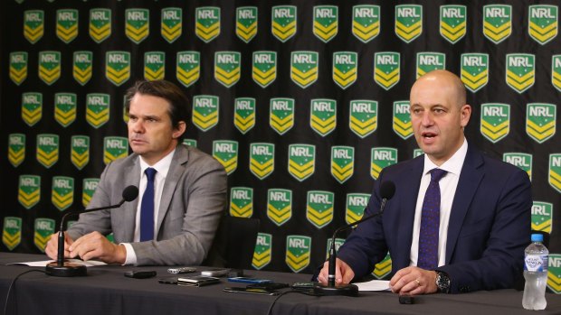 The bad: NRL integrity boss Nick Weeks and chief executive Todd Greenberg announce the findings against Parramatta after the salary cap investigation.