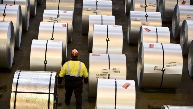 BlueScope Steel reported a 10 per cent lift in revenue to $7.98 billion for the year.