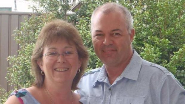 Kane Vandenberg, who died during a cycling accident on October 11, with his wife Margaret.