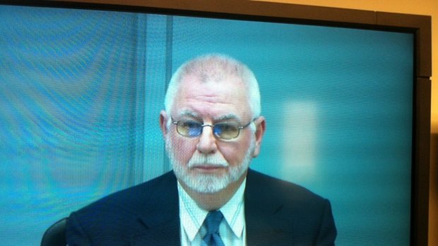 Former Marist Brothers school teacher and convicted paedophile Gregory Sutton appears at the royal commission on child sex abuse. 