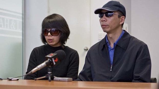 Lian Bin "Robert"  Xie and and his wife, Kathy, in a file picture.