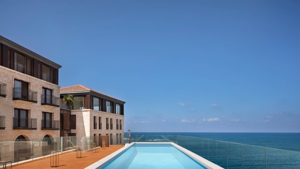 Setai Tel Aviv mixes history with a modern swimming pool that looks out to sea.