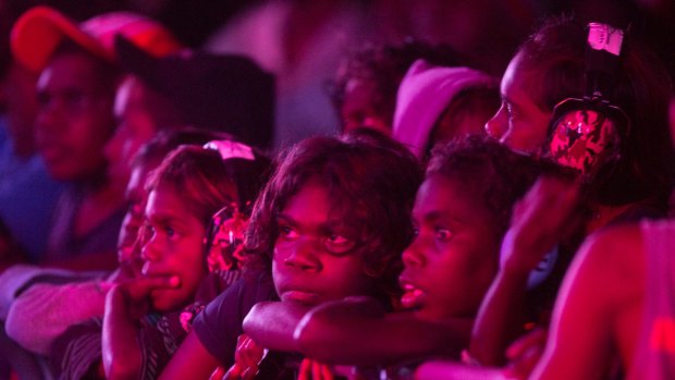 A spellbound audience at the annual Barunga Festival. 