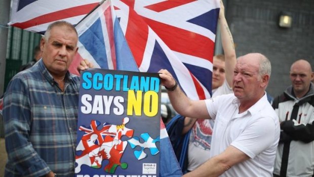 There are vocal opponents to Scottish independence, but polling ahead of the September 18 vote suggests the "yes" camp is gaining ground.