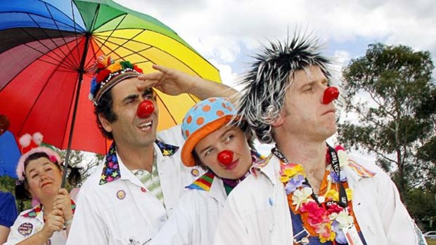 Lifting the mood . . . humour clowns may help with the stress associated with IVF.