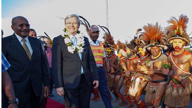 Kevin Rudd's brief trip to PNG ended without any firm agreement on the issue of asylum seekers.