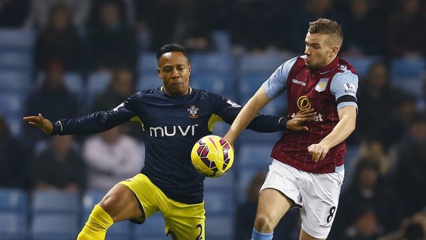 On the outer: United are keen for the on-loan Tom Cleverley to remain in the claret and blue of Aston Villa.