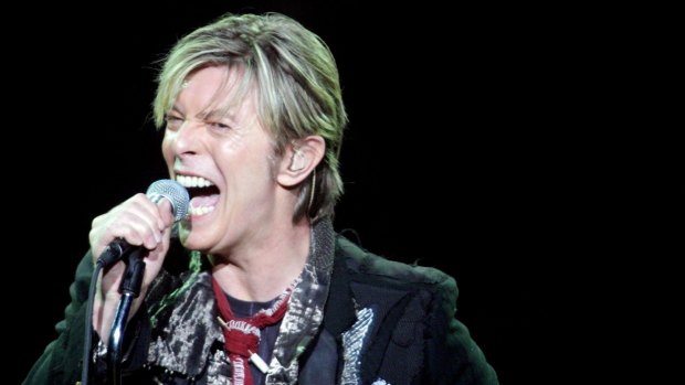 Incredible talent and creativity... David Bowie performs at the Sydney Entertainment Centre in 2003. His songs will live on.