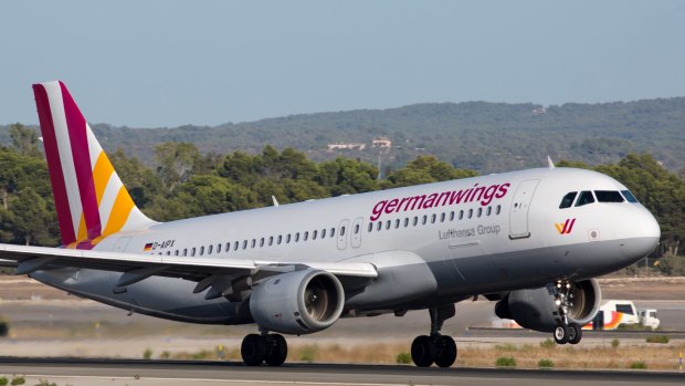 An Airbus A320 flown by the Germanwings airline.