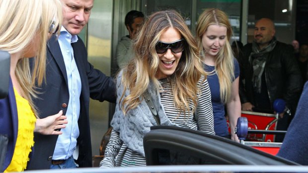 Sarah Jessica Parker arrives at Melbourne Airport. <i> Photo: Scott Barbour/Getty Images</i>