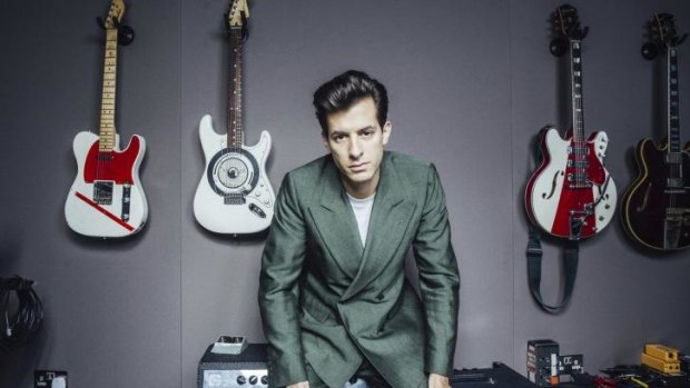 Mark Ronson often felt distanced from the audience during this gig, at times playing from atop a distant parapet.