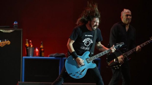The Foo Fighters will perform in Brisbane on Tuesday night.