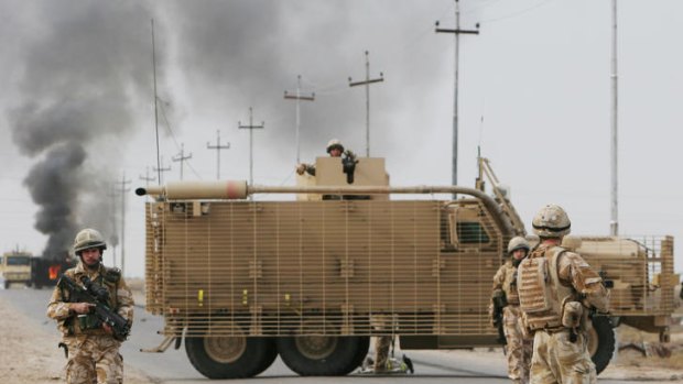British soldiers pictured in Basra in 2007.