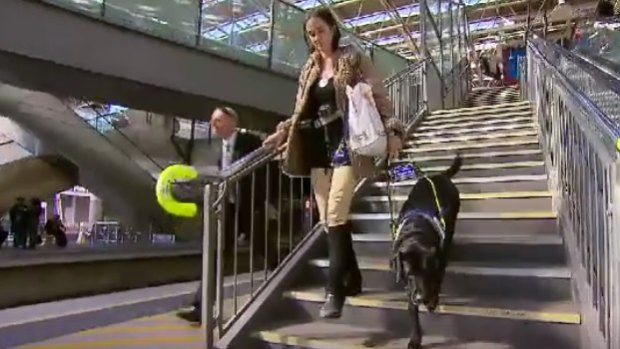 Legally blind woman Lee Anne Hales was told by a Swan Taxi driver she couldn't get in the cab with her guide dog.