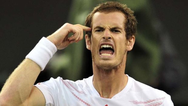 Gald the Umpire didn't call time ... Britain's Andy Murray.