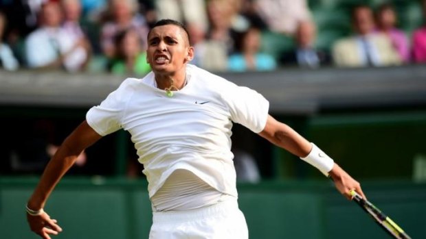 No lid on it: Nick Kyrgios is far from emotionless.