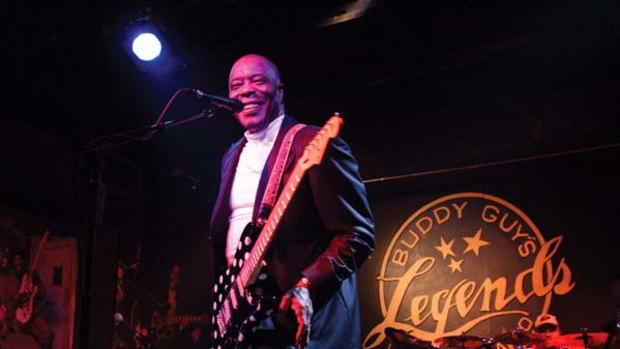 High notes ... Buddy Guy performs.