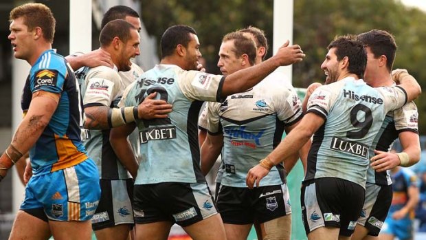 Bouncing back ... unfancied at the start of the season, the Sharks are on track for a place in the finals.