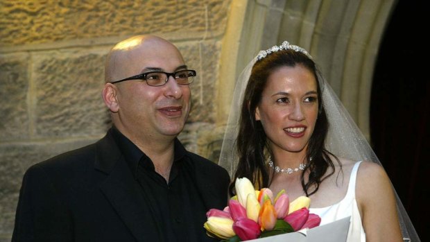 Flashback ... Michael Costa   with his bride  Deborah.