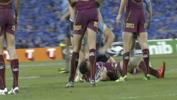 It's believed Slater's swinging arm after being tackled in the last minute of game one ignited the feud.