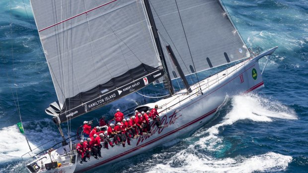 Powering to the finish: Wild Oats XI.