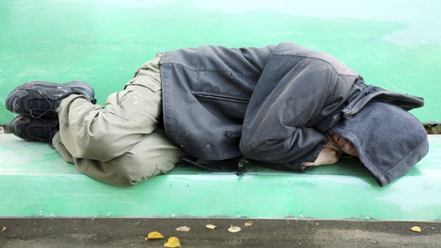 "Sleep somwhere else", Rob Johnson tells Perth's homeless.