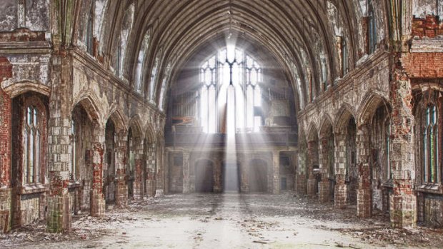 Abandoned St Agnes Church, Detroit.