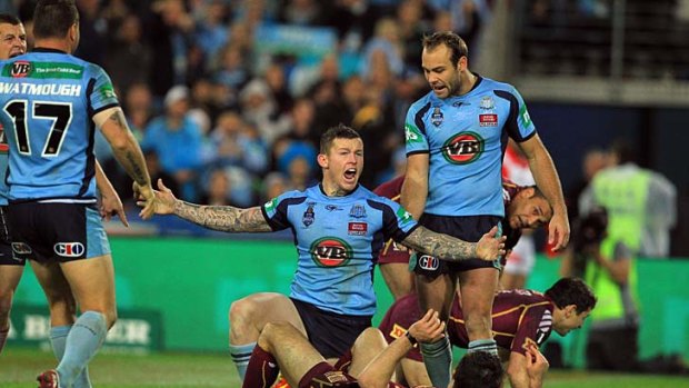 How was that? ... Todd Carney rightfully claims that Cooper Cronk illegally prevented him scoring a try last night. Cronk was sent to the sin bin for 10 minutes and Carney slotted the penalty to lock the scores at 6-6.
