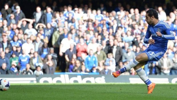 The joy of six: Mohamed Salah scores Chelsea's sixth goal.