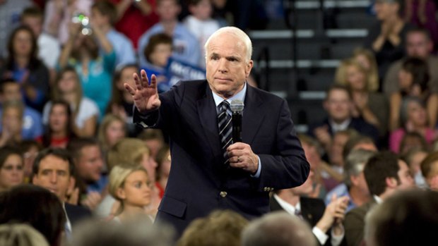 John McCain fronts a town hall meeting in Lakeville, Minnesota, urging supporters to stop abusing Barack Obama. The abuse prompted by his campaign is now harming it.