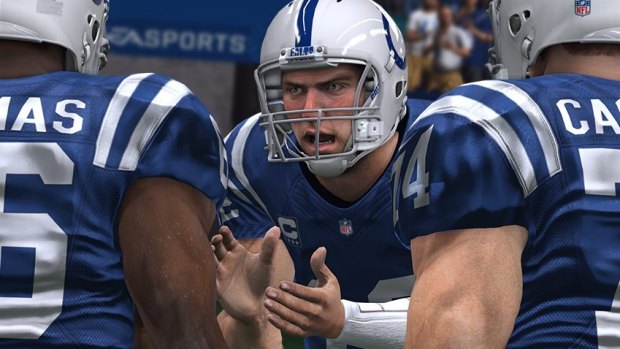 A screenshot from the Madden NFL video game series.