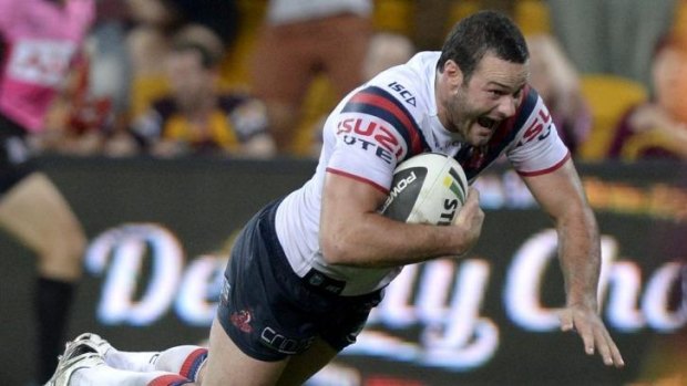 One for the scrapbook: Boyd Cordner breaks Brisbane's heart with a final-minute try.