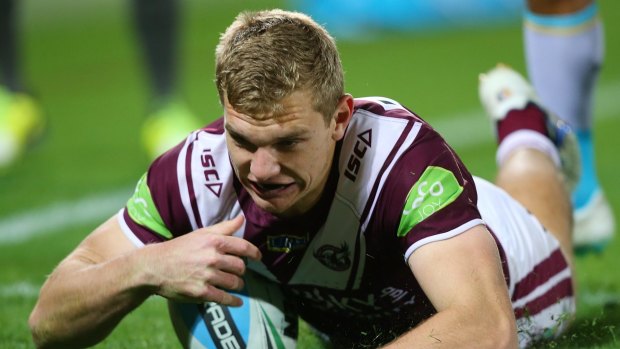 Ankle injury: Tom Trbojevic of the Sea Eagles faces a race against the clock to be fit for the NRL season opener.  