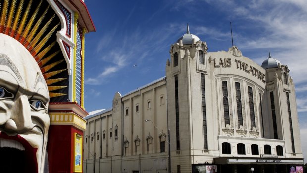 St Kilda's iconic Luna Park and Palais Theatre.