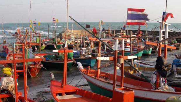 The route takes in local fishing boats.