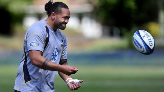 Fotu Auelua moves to the bench as part of the Brumbies' reshuffle.