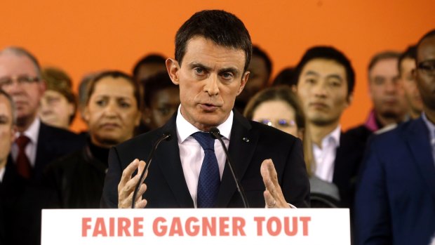 French Prime Minister Manuel Valls announces he will run for president. 