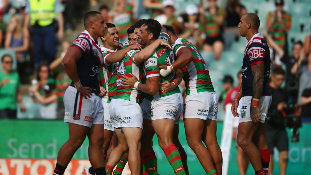 Dominate: The Rabbitohs crushed the Roosters in the opening round.