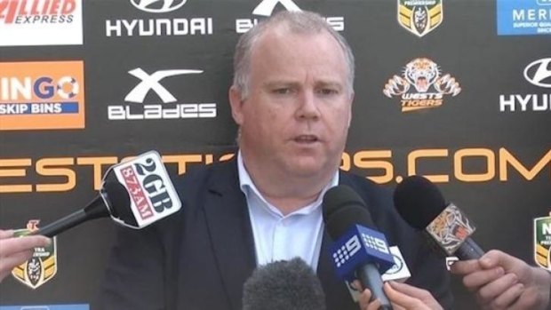 Wests Tigers chief executive Grant Mayer proposed a development fee system.