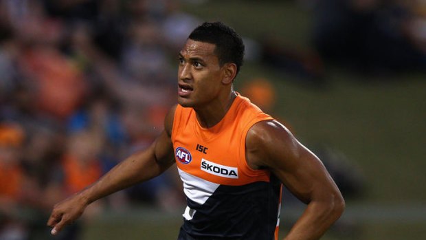 Rugby league convert Israel Folau was impressive against the Gold Coast Suns in the GWS's first ever win.