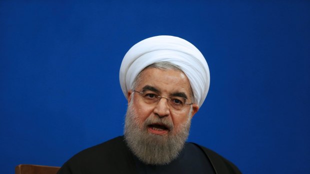 "To annul world trade accords does not help their economy": Iranian President Hassan Rouhani.