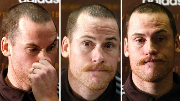 Testing times: Jarryd Roughead spoke candidly about his battle with cancer.