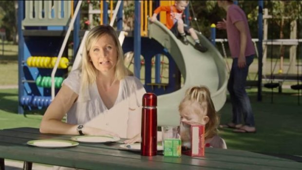 'We hear a lot about marriage equality, but what about equality for kids?' a woman says in the ad.