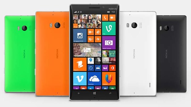 Colourful: Nokia's Lumia 930 is the flagship Windows Phone 8.1 handset.