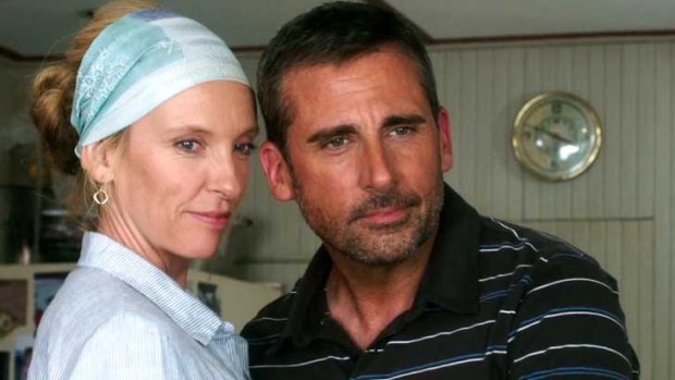 Toni Collette and Steve Carell in <i>The Way Way Back</i>.